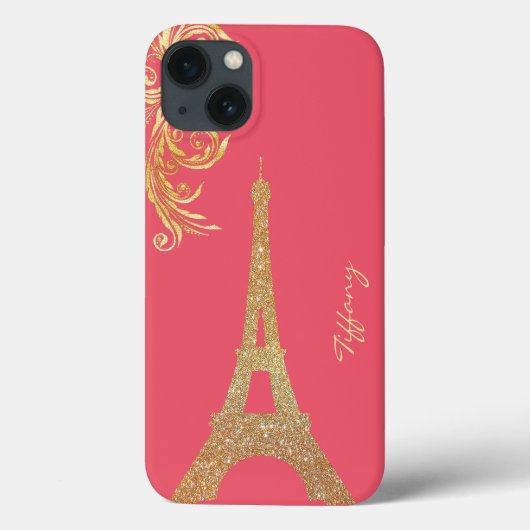 Golden Eiffel Tower Custom Samsung Hinweis 4 Fall Case-Mate iPhone Hülle (Rückseite)