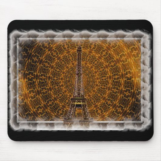 Golden Eiffel Tower Mousepad (Vorne)