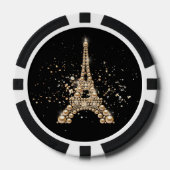 Golden Eiffel Tower Poker Chip (Vorderseite)