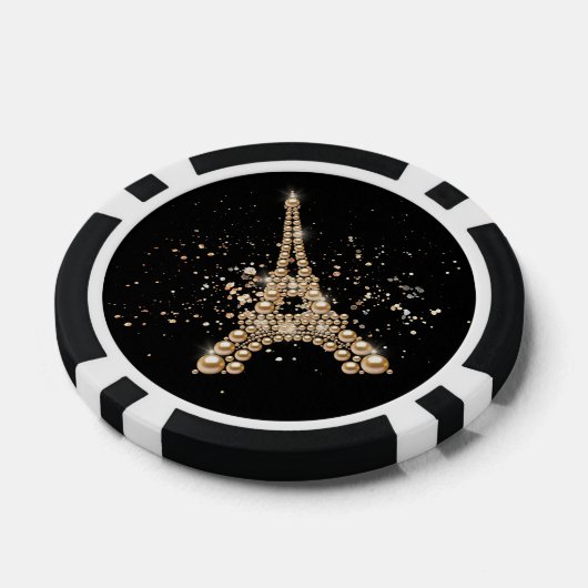 Golden Eiffel Tower Poker Chip (Einzeln)