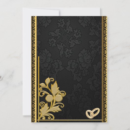 Golden Einladung (Rückseite)