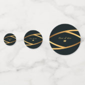 Golden Elegance Class Of Graduation Konfetti (Vorderseiten)