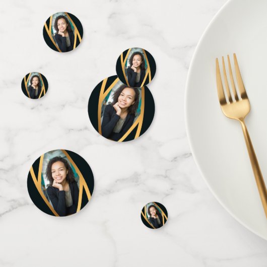 Golden Elegance Class Of Photo Graduation Konfetti (Gruppe)