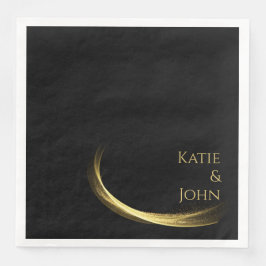 Golden Elegance Paper Napkin Serviette