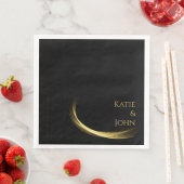Golden Elegance Paper Napkin Serviette (Beispiel)