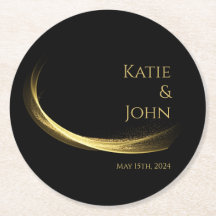 Golden Elegance Paper Untersetzer