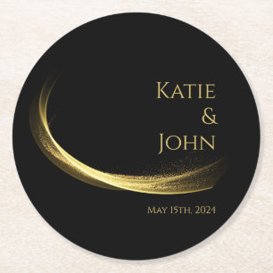 Golden Elegance Paper Untersetzer