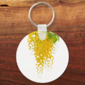 Golden Elegance Sunlit Cascade Hanging Gold Bloomi Schlüsselanhänger (Vorderseite)