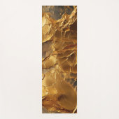 Golden Elegance Textured Marble Yogamatte (Vorderseite)