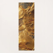 Golden Elegance Textured Marble Yogamatte (Rückseite)