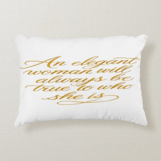 Golden Elegance Throw Pillow Dekokissen (Vorderseite)