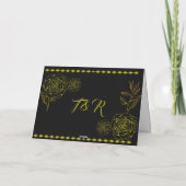 Golden Elegance Vielen Dank Dankeskarte (Rückseite)