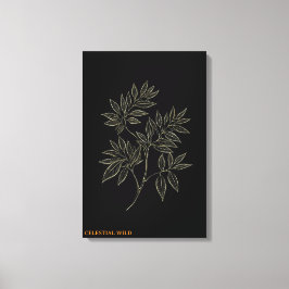 Golden Elegance Zweig Fine Art Leinwand