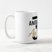 Golden Elegant Script "Awesome" Typography Black Kaffeetasse (Links)