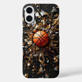 Golden Elegante Basketball iPhone 16 Plus Hülle