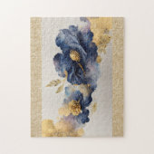 Golden Elegante Blume Jigsaw Puzzle (Vertikal)
