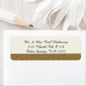Golden Elegante Custom Return Address Label (Insitu)