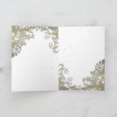 Golden Elegante Frische Pasta machen Feiertagskarte (Innenseite)