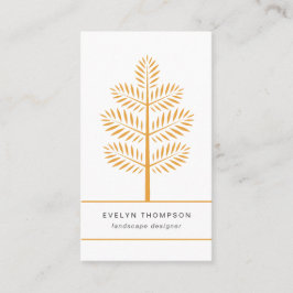 Golden Elegante Landschaften Visitenkarte