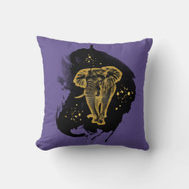 Golden Elephant Kissen Ultra Violet