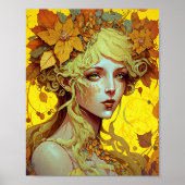 Golden Elf Fee Fantastische Bergwelten Poster (Vorne)