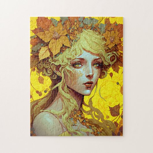 Golden Elf Fee Fantastische Bergwelten Puzzle (Vertikal)