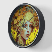 Golden Elf Fee Fantastische Bergwelten Uhr (Winkel)