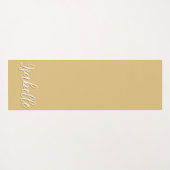 Golden & Elfenbeinherzen atmen Sie einfach Yogamatte (Rückseite (Horizontal))