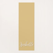 Golden & Elfenbeinherzen atmen Sie einfach Yogamatte (Rückseite)