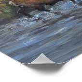 Golden Elk Poster (Ecke)