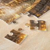 Golden Elven Fantasy Light Impressionist Fantasy Puzzle (Seite)