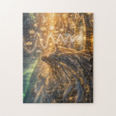 Golden Elven Fantasy Light Impressionist Fantasy Puzzle (Vertikal)