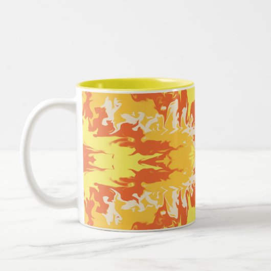 Golden Ember Abstract Tasse (Links)