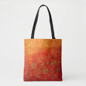 Golden Ember Floral Batik Tasche (Vorderseite)