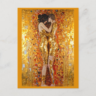 “Golden Embrace” Precious and Indestructible Postkarte