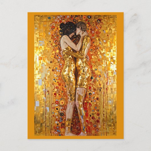 “Golden Embrace” Precious and Indestructible Postkarte (Vorderseite)
