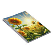 Golden Embrace Sunflower  Notizblock (Rechte Seite)