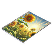 Golden Embrace Sunflower Notizblock (Linke Seite)