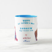 Golden Embrace - Tasse von Vater- und Kinderanleih (Zentrum)