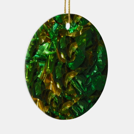 Golden Emerald Circle Ornament (Rechts)