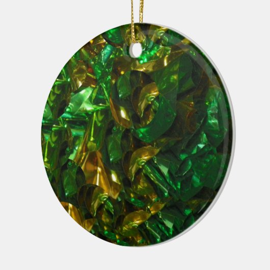 Golden Emerald Circle Ornament (Links)