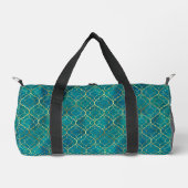 Golden Emerald Geometry Duffle Bag (Vorderseite)