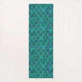 Golden Emerald Geometry Yogamatte (Rückseite)