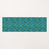 Golden Emerald Geometry Yogamatte (Vorderseite (Horizontal))