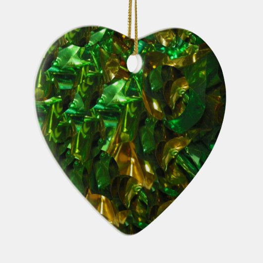 Golden Emerald Heart Ornament (Rechts)
