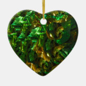 Golden Emerald Heart Ornament (Vorne)