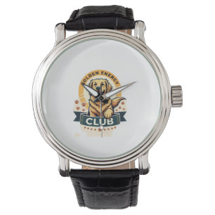 Golden Energy Club Golden Retriever Vintage Hundel Armbanduhr