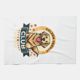Golden Energy Club Golden Retriever Vintage Hundel Geschirrtuch