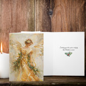 Golden Engel Weihnachtsgrüße Karte