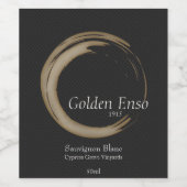 Golden Enso Weinetikett (Einzelnes Label)